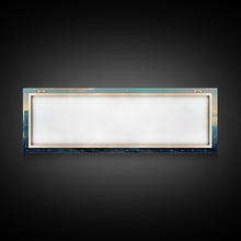 Load image into Gallery viewer, Cyberpunk City Above The Clouds, Futuristic Metropolis, Extra Large Wall Art, Framed Panoramic Canvas Print, Framed Wall Decor
