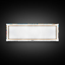 Cargar imagen en el visor de la galería, Cincinnati Ohio Panoramic Painting Framed Canvas Print, Mid Century Modern Art, Pop Art Style, Travel Poster, Wall Art Decor
