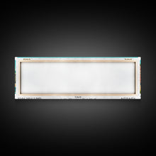 Load image into Gallery viewer, Davenport Iowa Panoramic Wall Art, Mid Century Modern Framed Canvas Print, Retro Pop Art Travel Poster, City Art Gift, Home Decor
