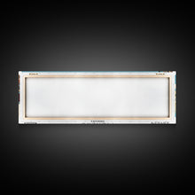 Cargar imagen en el visor de la galería, Fishers Indiana Panoramic Painting, Mid Century Modern Framed Canvas Print, Retro Pop Art Travel Poster, Home Wall Decor
