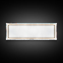 Load image into Gallery viewer, Fort Wayne Indiana Panoramic Painting, Framed Canvas Print, Mid Century Modern Wall Art, Retro Pop Art Travel Poster, Office Decor, City Art

