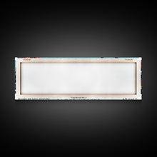 Cargar imagen en el visor de la galería, Garden Grove California Panoramic Painting, Framed Canvas Print, Mid Century Modern Wall Art, Retro Pop Art Travel Poster, Living Room Decor, City Art
