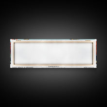 Cargar imagen en el visor de la galería, Santa Ana California Panoramic Wall Art, Mid Century Modern Framed Canvas Print, Retro Pop Art Cityscape, Travel Poster, Living Room Decor
