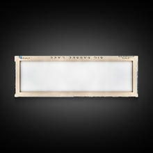 Cargar imagen en el visor de la galería, Big Barbee Lake Indiana Framed Canvas Print, Panoramic Lake House Art, Scenic Painting, Travel Poster, Rustic Decor, Nature Scene
