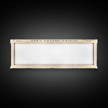 Carregar imagem no visualizador da galeria, Blairs Valley Lake Maryland Framed Canvas Print, Panoramic Lake House Decor, Scenic View, Travel Poster, Rustic Art, Lake Painting
