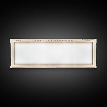 Carregar imagem no visualizador da galeria, Burnsville Lake West Virginia Framed Canvas Print, Panoramic Lake House Decor, Wall Art, Travel Poster, Modern Lake Painting, Nature Art
