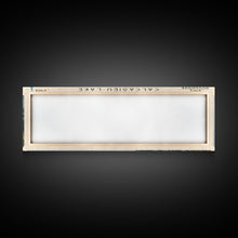 Carregar imagem no visualizador da galeria, Calcasieu Lake Framed Canvas Print, Lake House Art, Panoramic Wall Art, Travel Poster, Minimalist Lake Painting, Home Decor
