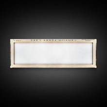 Carregar imagem no visualizador da galeria, Canyon Ferry Lake Montana Framed Canvas Print, Lake House Art, Panoramic Wall Art, Travel Poster, Rustic Lake Painting, Nature Art
