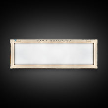 Load image into Gallery viewer, Crooked Lake Michigan Framed Canvas Print, Lake House Art, Panoramic Wall Art, Travel Poster, Minimalist Lake Painting, Home Decor
