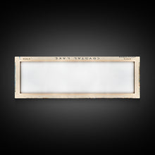 Load image into Gallery viewer, Cross Lake Louisiana Framed Canvas Print, Panoramic Lake House Decor, Wall Art, Travel Poster, Rustic Lake Painting, Nature Art
