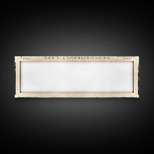 Load image into Gallery viewer, Deschambault Lake Framed Canvas Print, Lake House Decor, Panoramic Wall Art, Travel Poster, Modern Lake Painting, Nature Art
