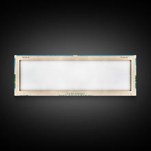 Carregar imagem no visualizador da galeria, Candlewood Lake Connecticut Framed Canvas Print, Pop Art Panoramic Travel Poster, Midcentury Modern, Wall Art, Scenic Nature Painting, Bedroom Decor
