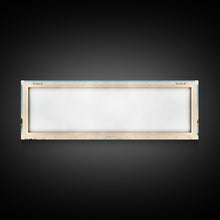 Load image into Gallery viewer, Coralville Lake Iowa Framed Canvas Print, Midcentury Modern Panoramic Wall Art, Living Room Decor, Pop Art, Travel Poster Art, Scenic Nature Painting, Lake House Decor
