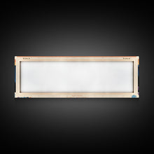 Load image into Gallery viewer, Crater Lake Oregon Framed Canvas Print, Pop Art Panoramic Travel Poster, Midcentury Modern, Wall Art, Scenic Nature Painting, Bedroom Decor, Living Room Art
