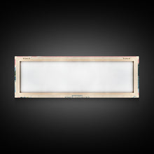 Load image into Gallery viewer, Detroit Lake Oregon Framed Canvas Print, Midcentury Modern Panoramic Wall Art, Bedroom Decor, Pop Art, Travel Poster Art, Scenic Nature Painting
