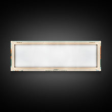 Load image into Gallery viewer, East Fork Lake Ohio Framed Canvas Print, Panoramic Wall Art, Midcentury Modern, Pop Art, Bedroom Decor, Travel Poster, Artistic Lake Painting
