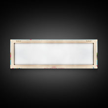 Load image into Gallery viewer, East Reservoir Ohio Framed Canvas Print, Panoramic Art, Midcentury Modern, Pop Art, Bedroom Wall Decor, Travel Poster, Lake View Art
