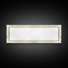 Load image into Gallery viewer, Enid Lake Mississippi Framed Canvas Print, Panoramic Art, Midcentury Modern, Pop Art, Living Room Decor, Travel Poster, Lake Painting
