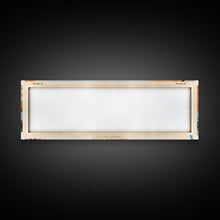 Load image into Gallery viewer, Gardner Lake Connecticut Framed Canvas Print, Panoramic Wall Art, Midcentury Modern, Pop Art, Bedroom Decor, Travel Poster, Lake View, Artistic Decor
