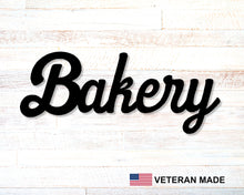 Cargar imagen en el visor de la galería, Bakery Cursive Metal Word Sign
