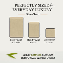 Carregar imagem no visualizador da galeria, Bamboo 3 Piece Towel Set - Champagne
