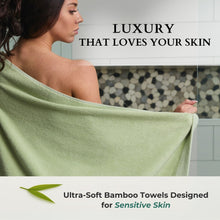 Load image into Gallery viewer, Bamboo 3 Piece Towel Set - Sage

