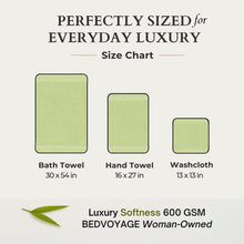 Load image into Gallery viewer, Bamboo 3 Piece Towel Set - Sage
