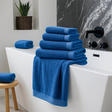 Load image into Gallery viewer, Bamboo 8 Piece Towel Sets - Indigo
