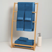 Load image into Gallery viewer, Bamboo 8 Piece Towel Sets - Indigo
