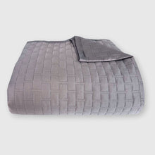 Load image into Gallery viewer, Bamboo Quilted Coverlet - Platinum
