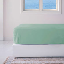 Load image into Gallery viewer, Bamboo Fitted Sheet - Seaglass
