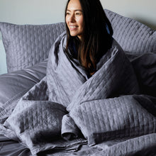Load image into Gallery viewer, Bamboo Quilted Coverlet - Platinum
