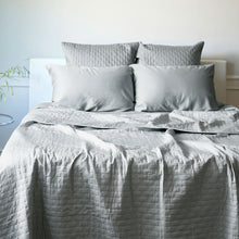 Load image into Gallery viewer, Bamboo Quilted Coverlet- Stone
