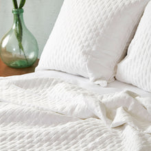 Load image into Gallery viewer, Bamboo Quilted Coverlet- White
