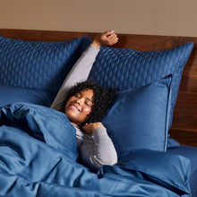 Load image into Gallery viewer, Bamboo Quilted Euro Sham 1 Piece - Indigo
