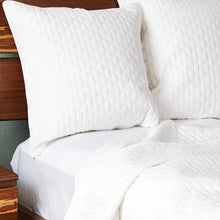 Load image into Gallery viewer, Bamboo Quilted Euro Sham 1 Piece - White
