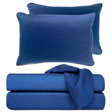 Load image into Gallery viewer, Bamboo Bed Sheet Set - Indigo

