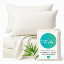 Load image into Gallery viewer, Bamboo Bed Sheet Set - Ivory
