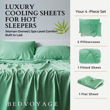 Carregar imagem no visualizador da galeria, Bamboo Bed Sheet Set - Seaglass
