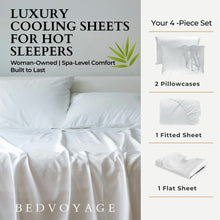 Carregar imagem no visualizador da galeria, Bamboo Bed Sheet Set - White
