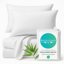 Carregar imagem no visualizador da galeria, Bamboo Bed Sheet Set - White
