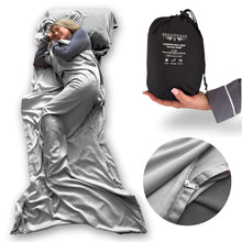 Load image into Gallery viewer, Bamboo Travel Sleeping Bag Liner
