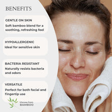 Load image into Gallery viewer, Bamboo Refresh Facial and Fingertip 4pc Towel Set
