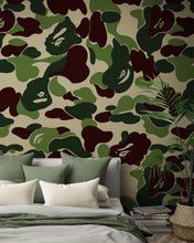 Carregar imagem no visualizador da galeria, Bape Camo Wallpaper Mural. Pink Camo Streetwear Hype Beast Aesthetics. #6835
