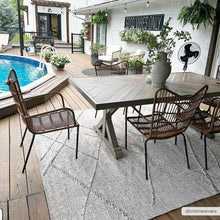 Load image into Gallery viewer, Baqer Bone &amp; Tan Textured Performance Rug - Clearance

