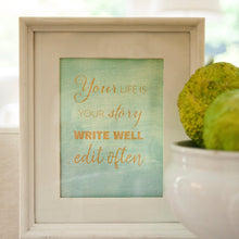 Cargar imagen en el visor de la galería, Believe Quotes - Mesh Stencil 8.5 x 11
