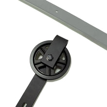 Carregar imagem no visualizador da galeria, Big Spoke Wheel Roller Sliding Barn Door Hardware Kit (No Door)
