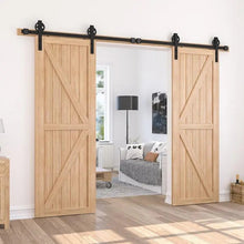 Carregar imagem no visualizador da galeria, Big Spoke Wheel Roller Sliding Barn Door Hardware Kit (No Door)
