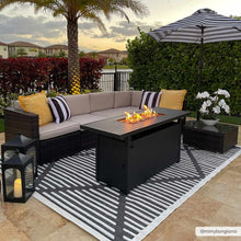 Carregar imagem no visualizador da galeria, Anah 3D Black Outdoor Rug
