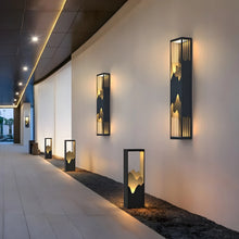 Load image into Gallery viewer, Black Outdoor Original Design Waterproof Wall Light For Garden, Courtyard
